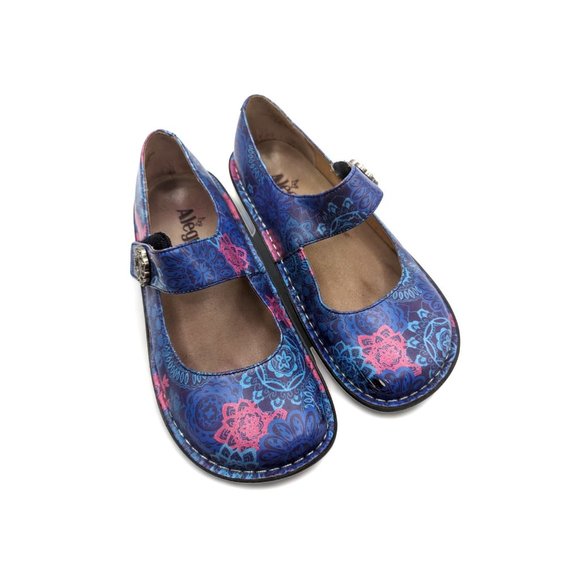 Alegria PG Lite Paloma 217 Kaleidoscope Mary Jane Leather Clogs Size EU 35 US 5 - Picture 8 of 8